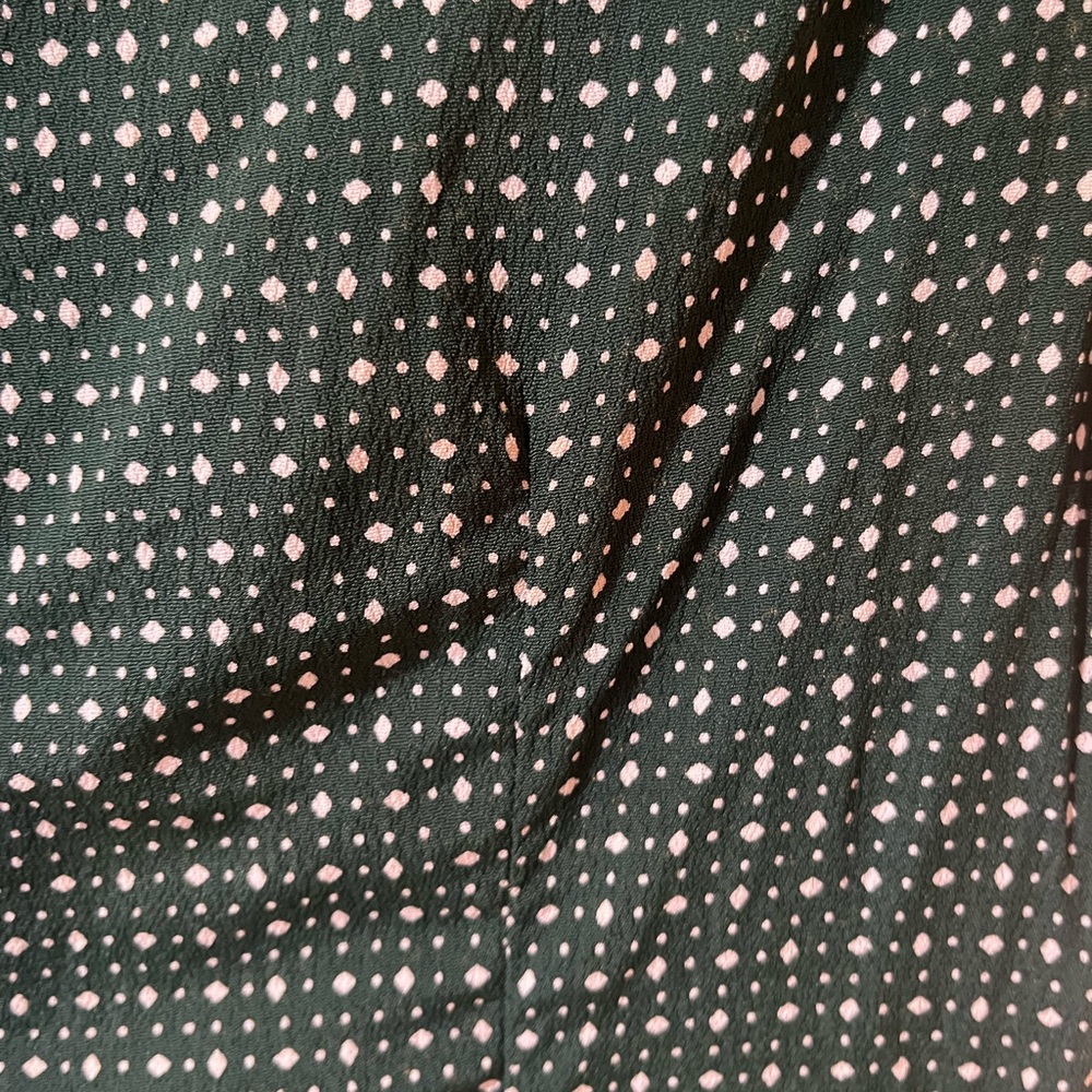 Christy Dawn Green Dot Lace-Trim Cotton Dress - Picture 8 of 11